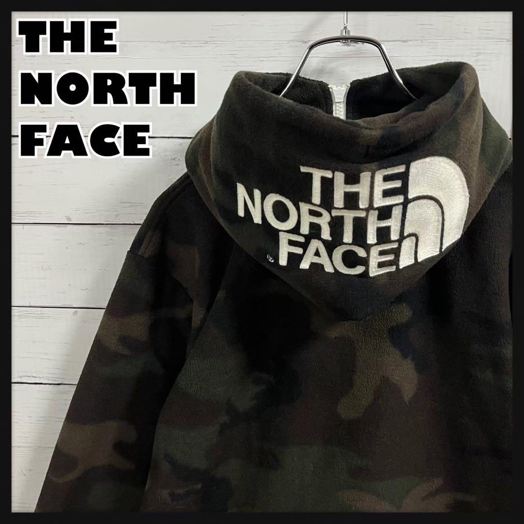 1【人気Lサイズ】ザノースフェイス☆フードビッグロゴ フリースリアビュー7368
