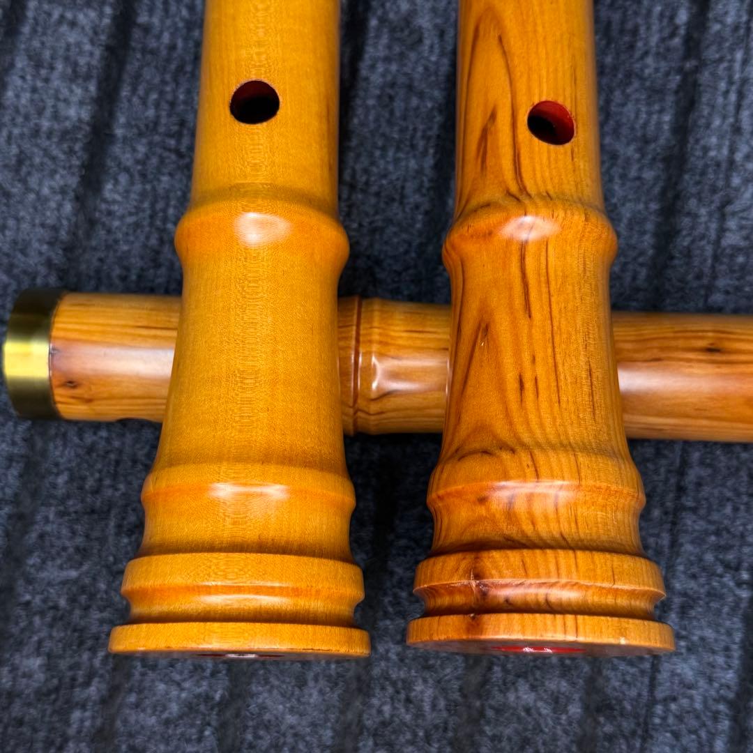 尺八 銘木 琴風尺八　２管セット