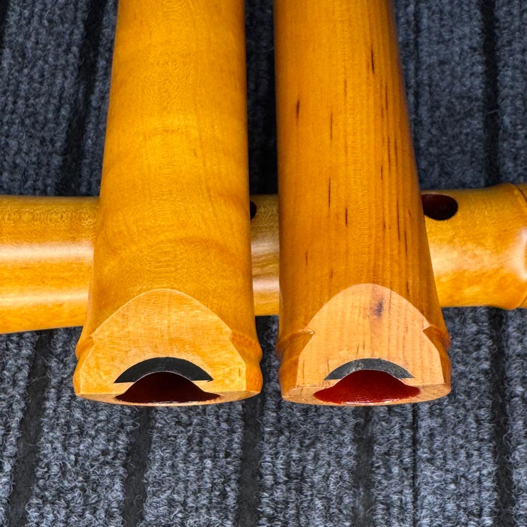 尺八 銘木 琴風尺八　２管セット