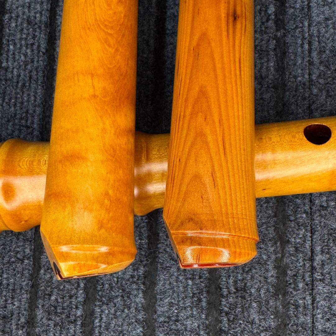 尺八 銘木 琴風尺八　２管セット