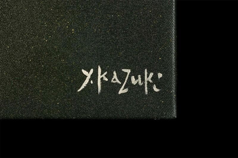 香月泰男　ミクストメディア　肉筆『仏頭』表と裏サイン　鑑定　F6　額無　b832