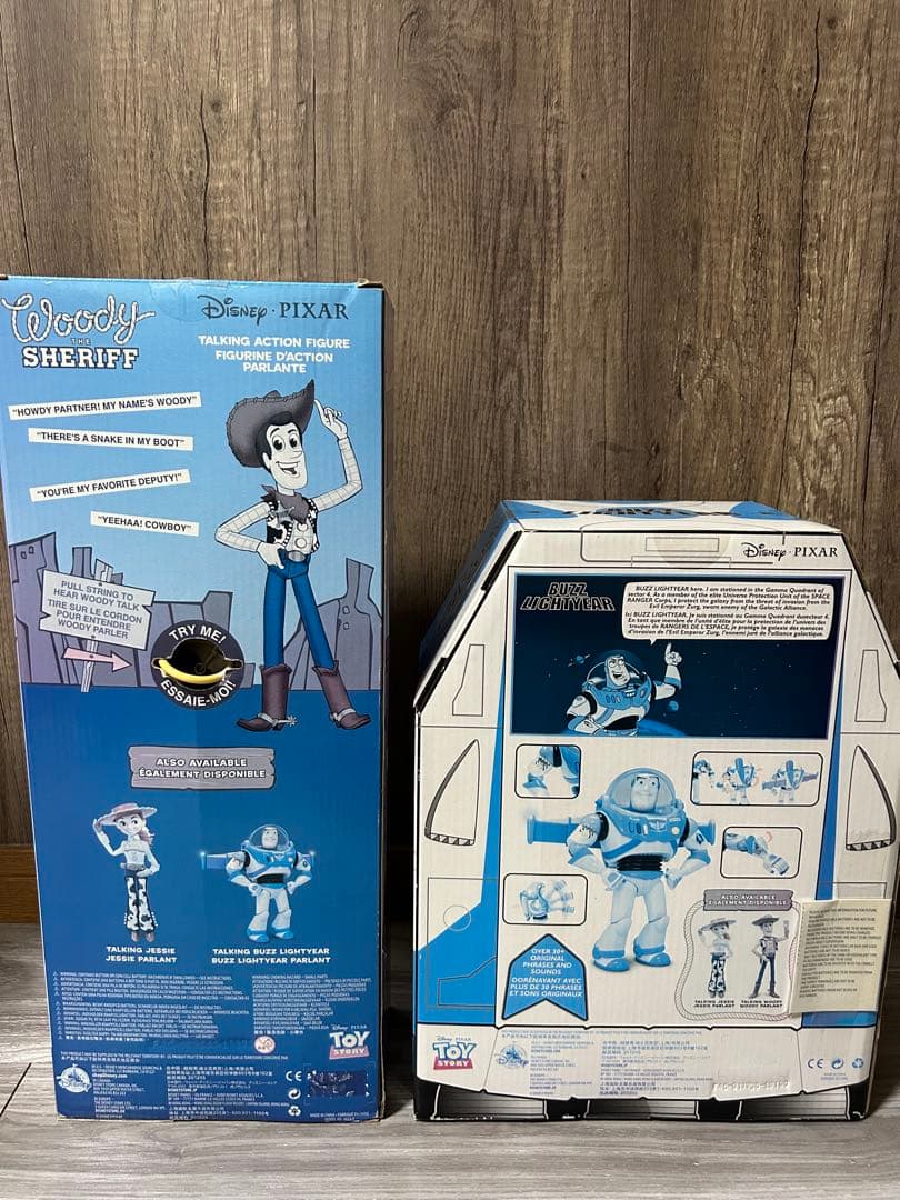 トイストーリー　フィギュア　ウッディ　バスライトイヤー2体セット　\"送料無料\"