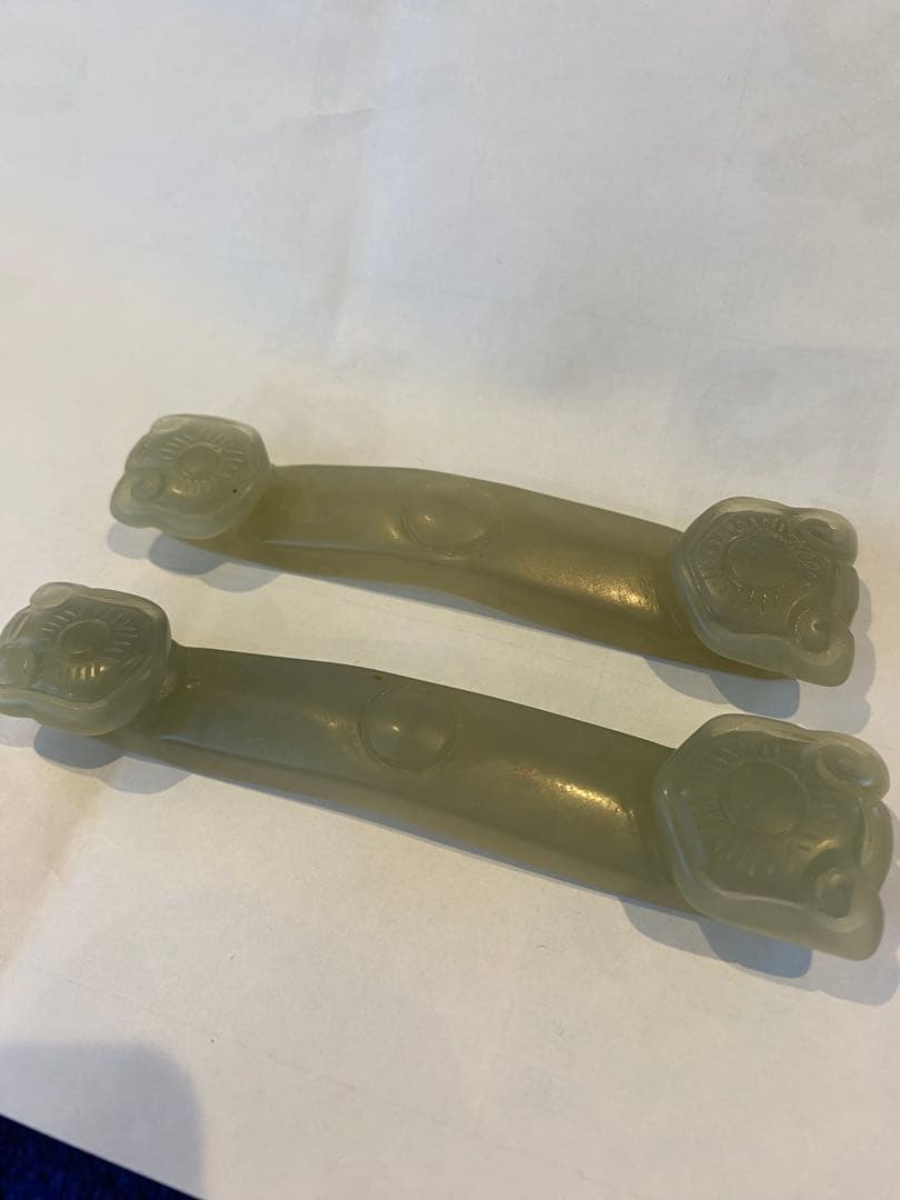 古白玉彫刻如意2点セット85g TA1159
