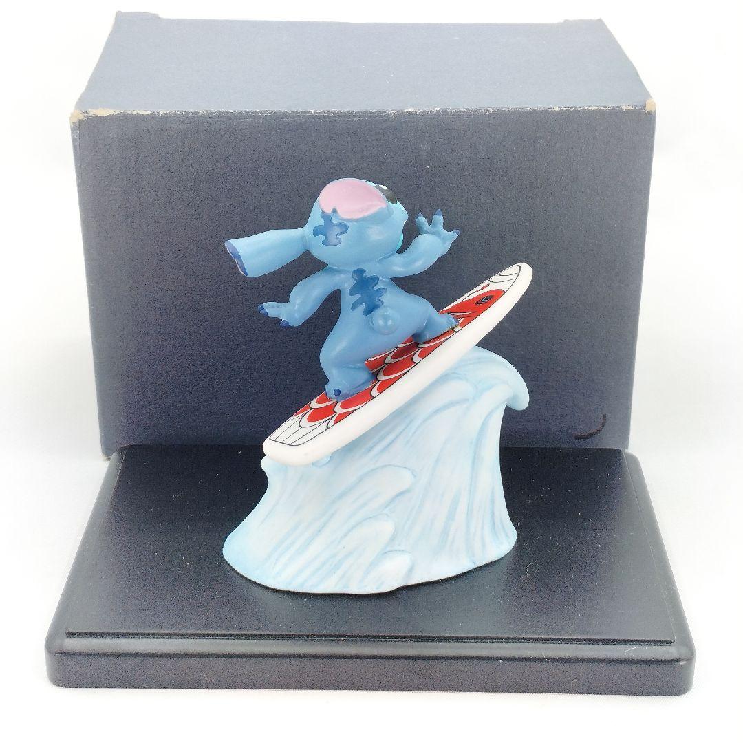 陶器製 スティッチ 波乗り飾り 鯉のぼり サーフィン ディズニー フィギュア