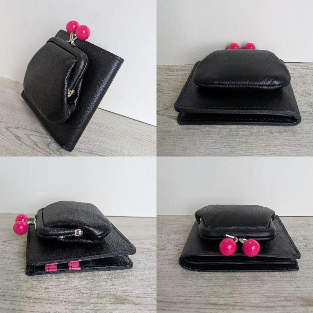 ✩.*˚ Hito ✩°。⋆！がま口二つ折りお財布　ショルダーバック