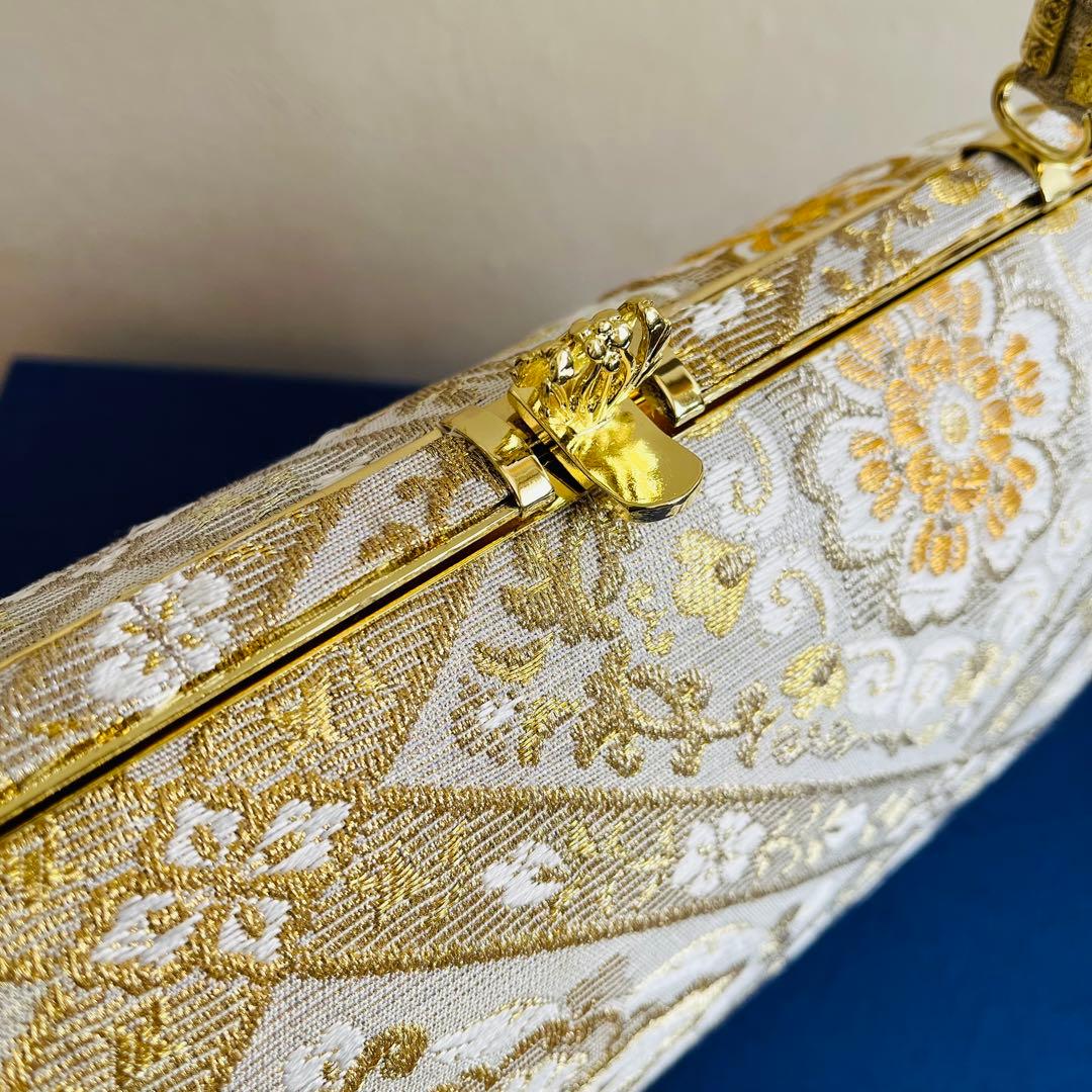 【未使用品】　フォーマルバッグ　草履　成人式　振袖　黒留袖　結婚式　Ｌサイズ