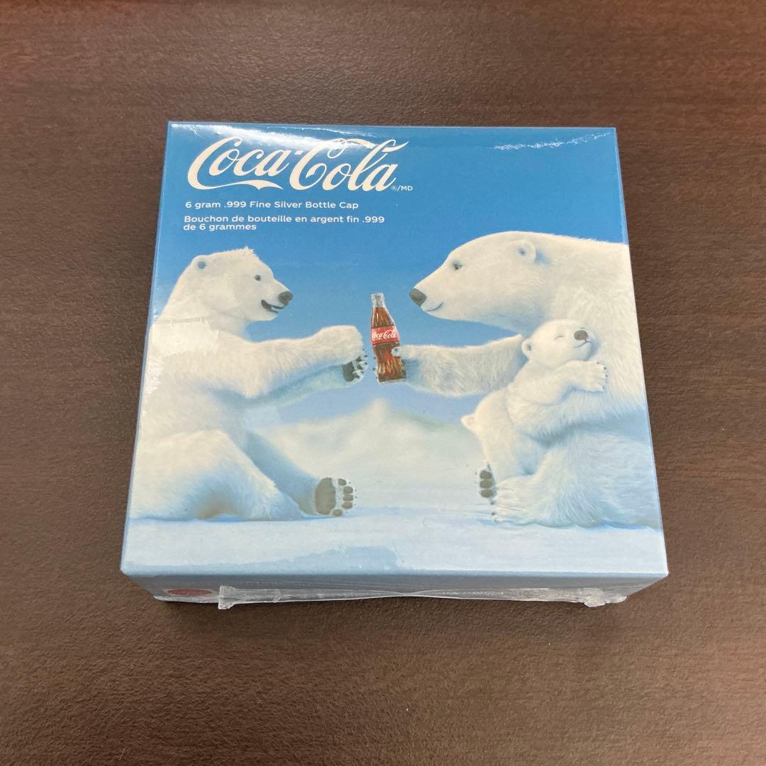 プレミア　コカコーラ　ホッキョクグマ　ボトルキャップ　オーナメント　ボックス付き