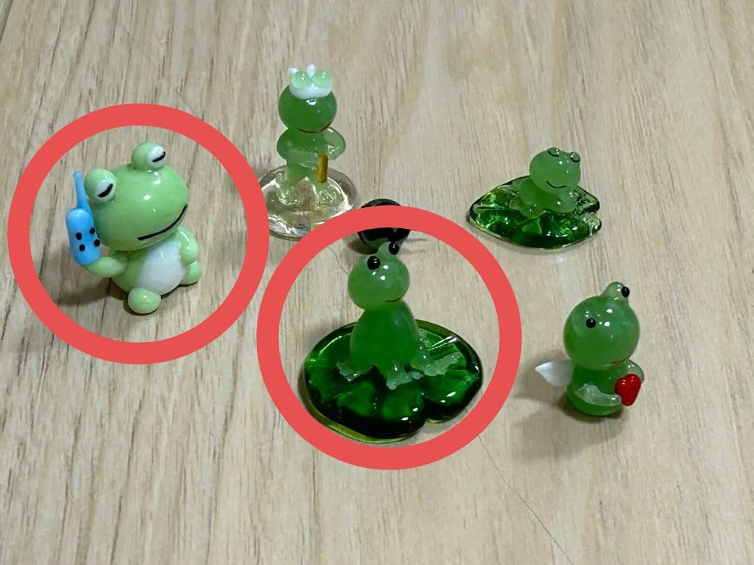 専用ページ＊＊＊ 【かえる】ガラス細工ミニチュア