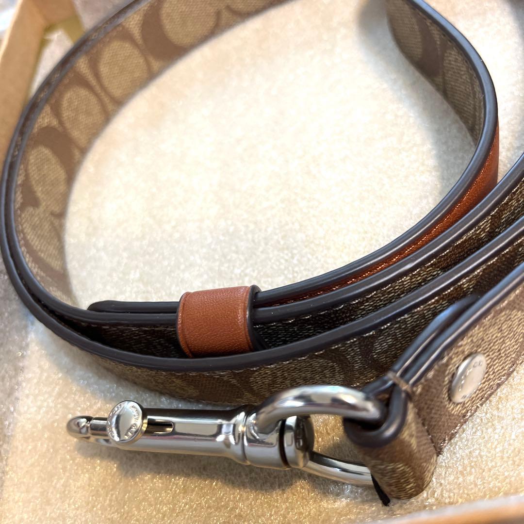 革 ボックス ラージ ペット リーシュ シグネチャー 犬用新品 リード コーチ