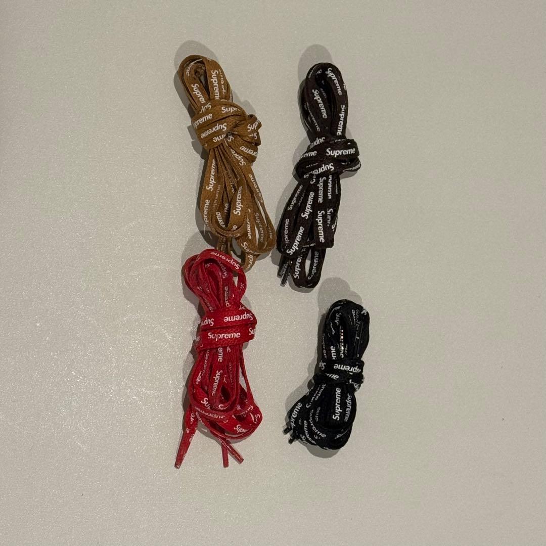 Supreme シューレース 全色 新品 美品 + ショッパー・ステッカーセット