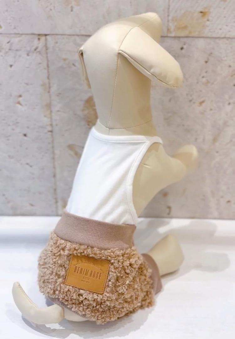 DENIM ROSE ワッペンボアパンツ