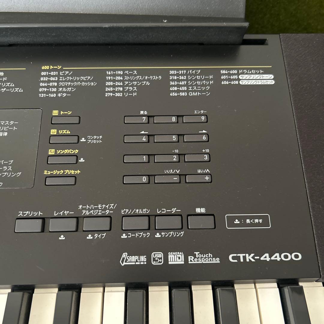 美品 CASIO CTK-4400 61鍵盤電子キーボード　アダプタ無し