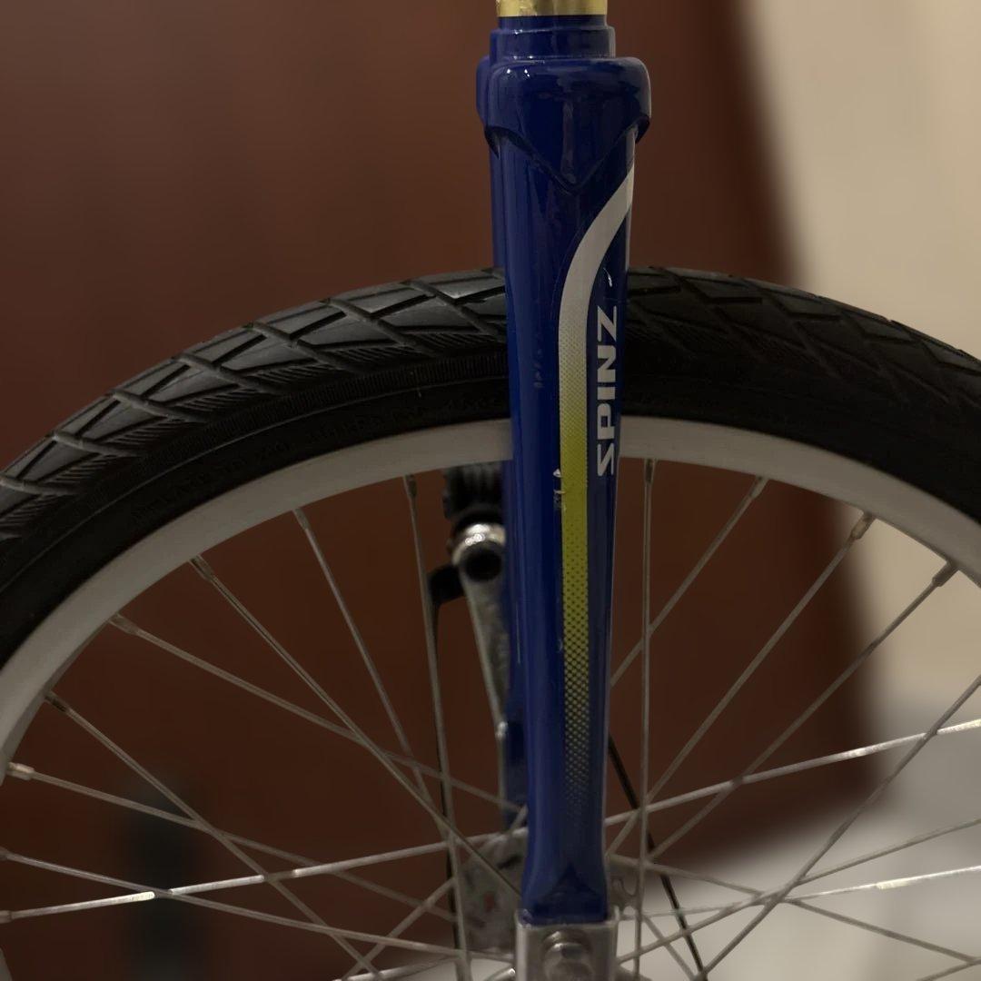BRIDGESTONE 一輪車 20インチ 青　スピンズ