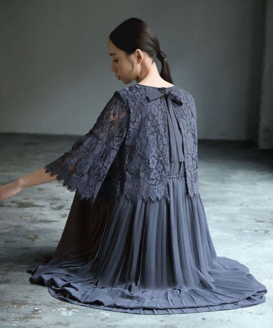 【GIRL】パーティードレス オケージョンドレス BLUE 2L