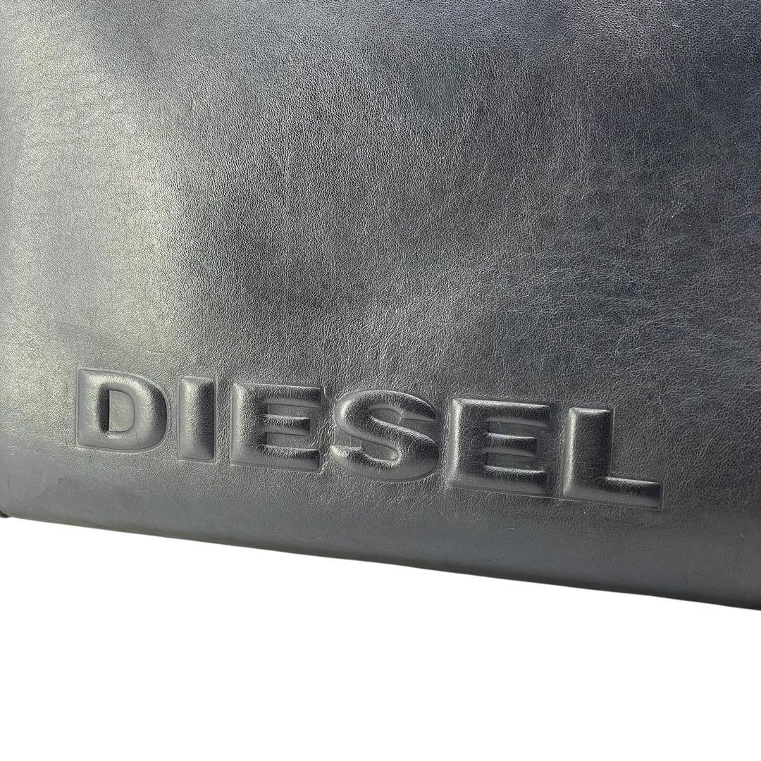 DIESEL ディーゼル BADIA ブラック黒 カウレザー2wayハンドバッグ