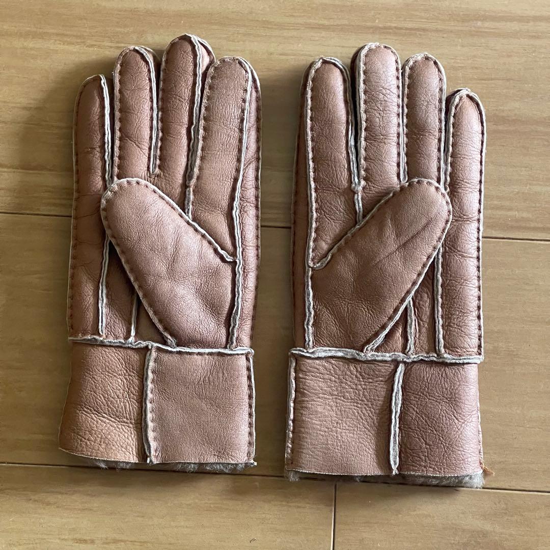 UGG ムートン 手袋 レザー Lサイズ