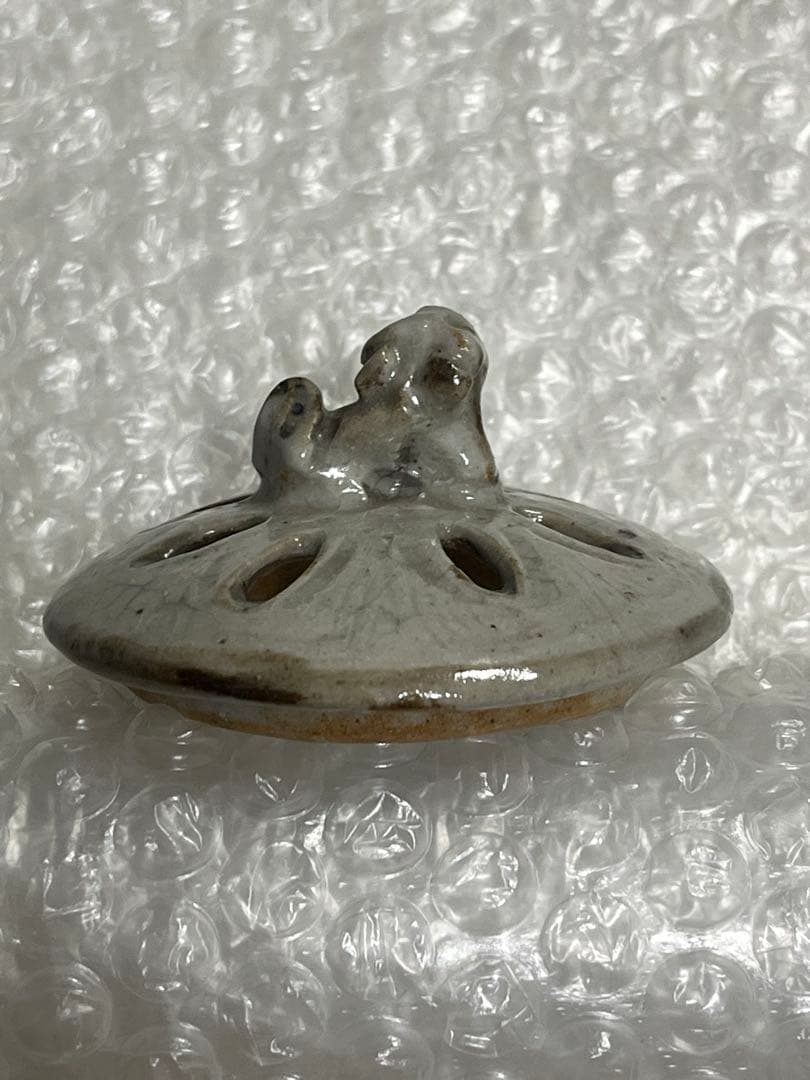 香炉　萬古焼　春山