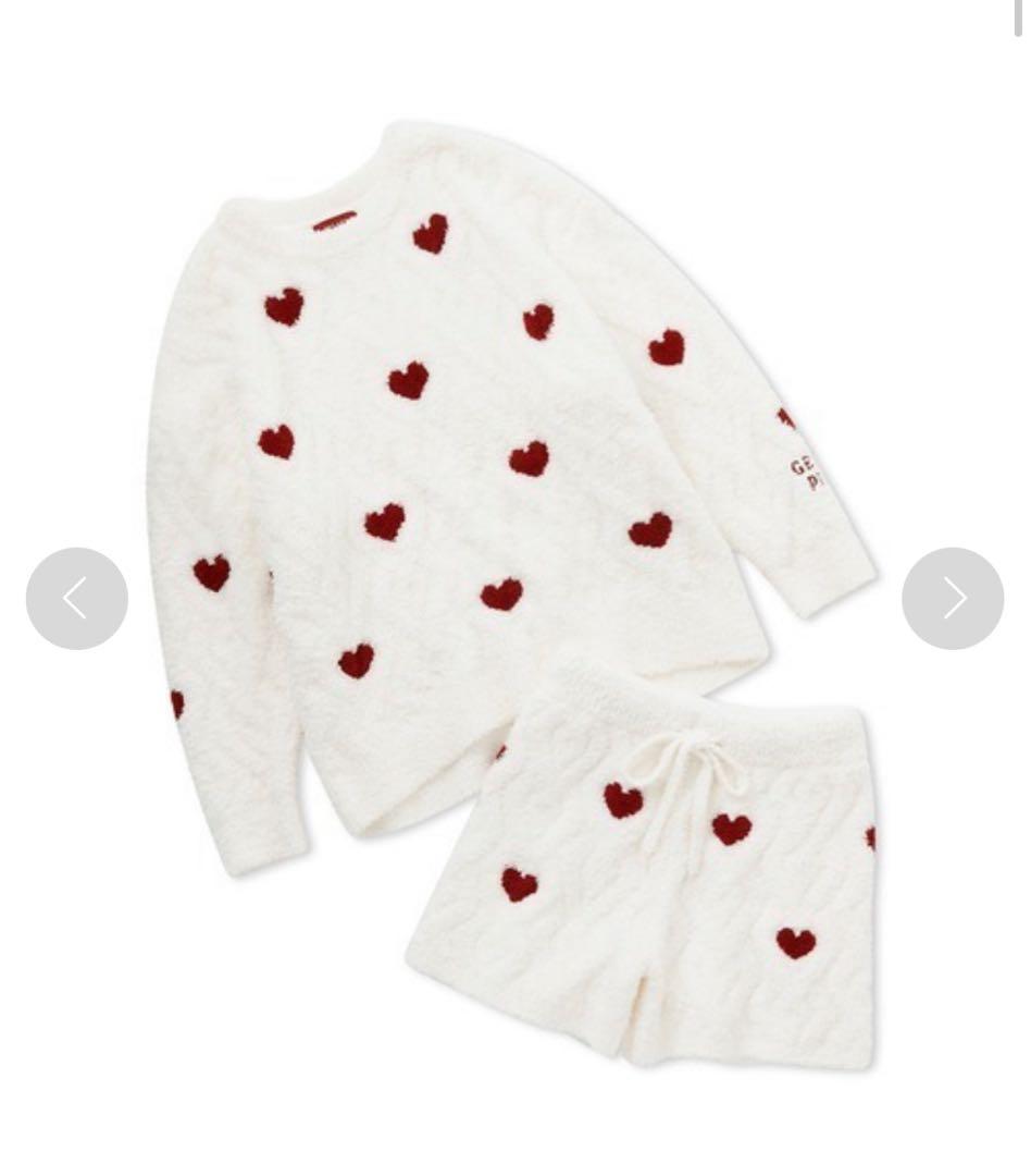 ジェラートピケ ハートアランプルオーバー&ショートパンSET