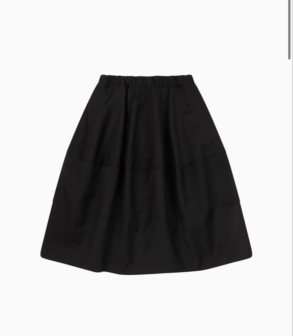 スカート oheshio balloon banding midi skirt black