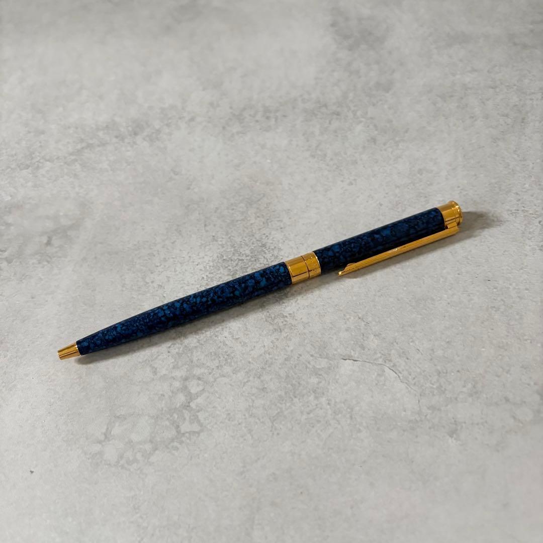【希少✨】モンブラン　ノブレス　ブルーマーブル　ラピス✨　ボールペン　ツイスト