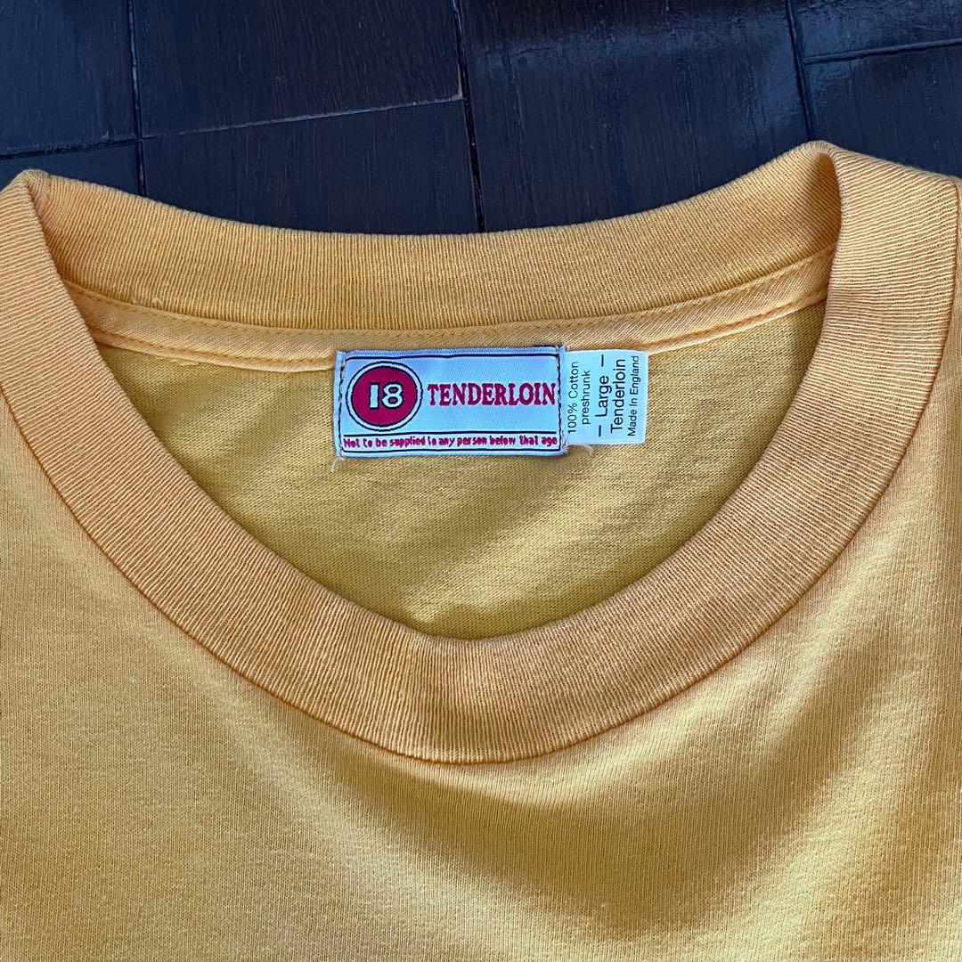 希少 美品 テンダーロイン 初期 Tシャツ イエロー サイズL
