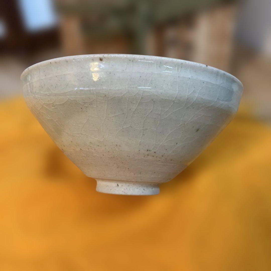 茶道具　白天目茶碗　加藤唐三郎　造　(尾州徳川家御用窯) 共箱　N286TK