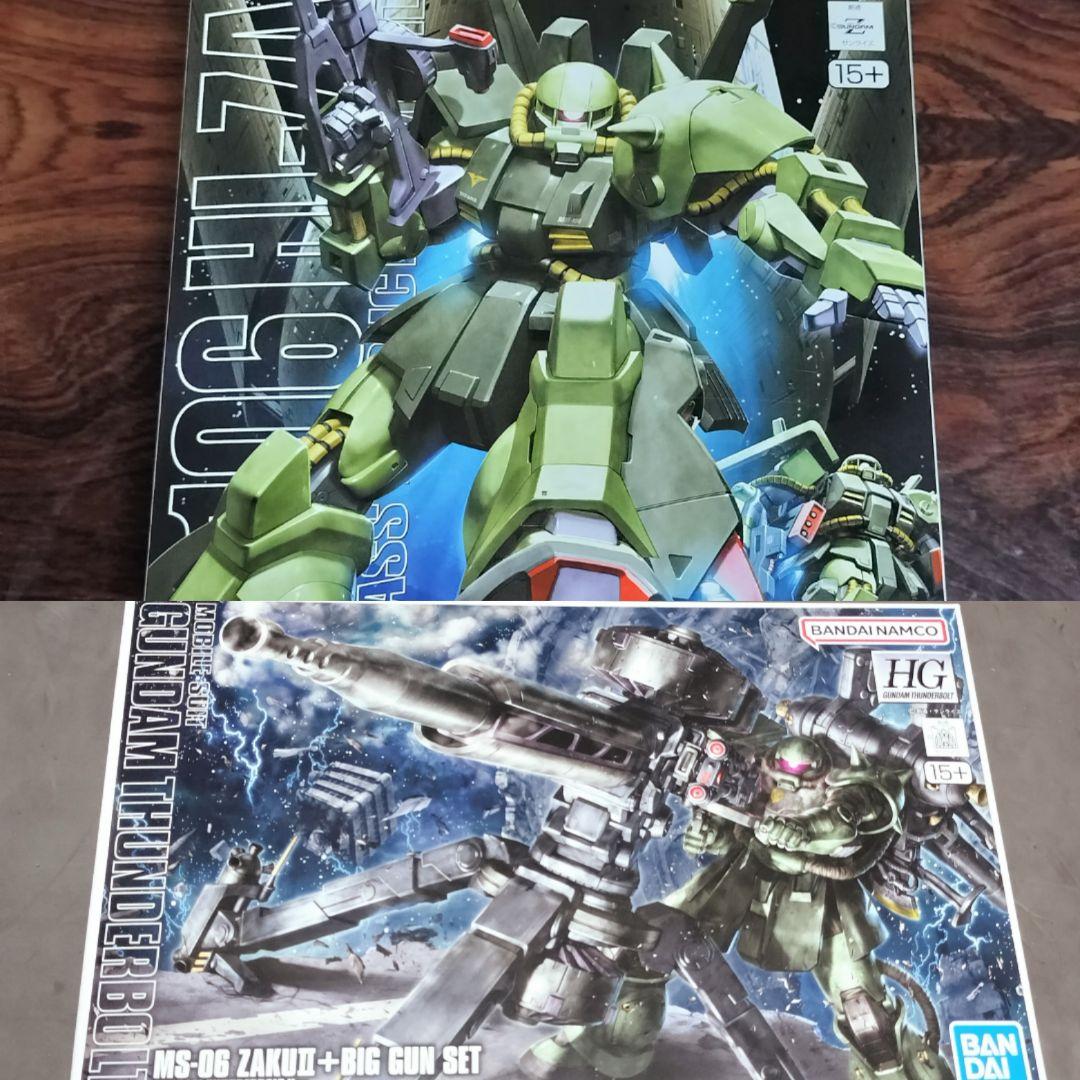 MG 1/100 ハイザック＋ＨＧ 量産型ザク＋ビッグ・ガン　サンダーボルト