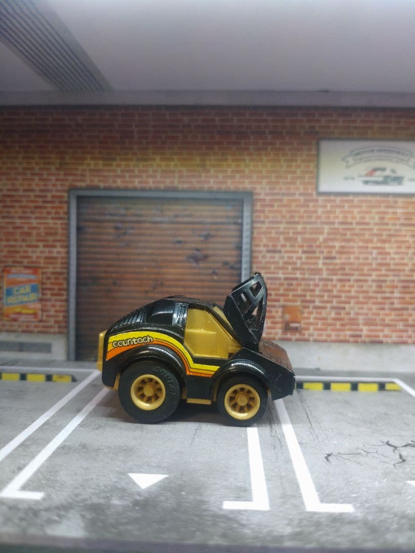 当時物　タカラ　豆ダッシュ　チョロQ　A-2 カウンタック ブラックエンペラー