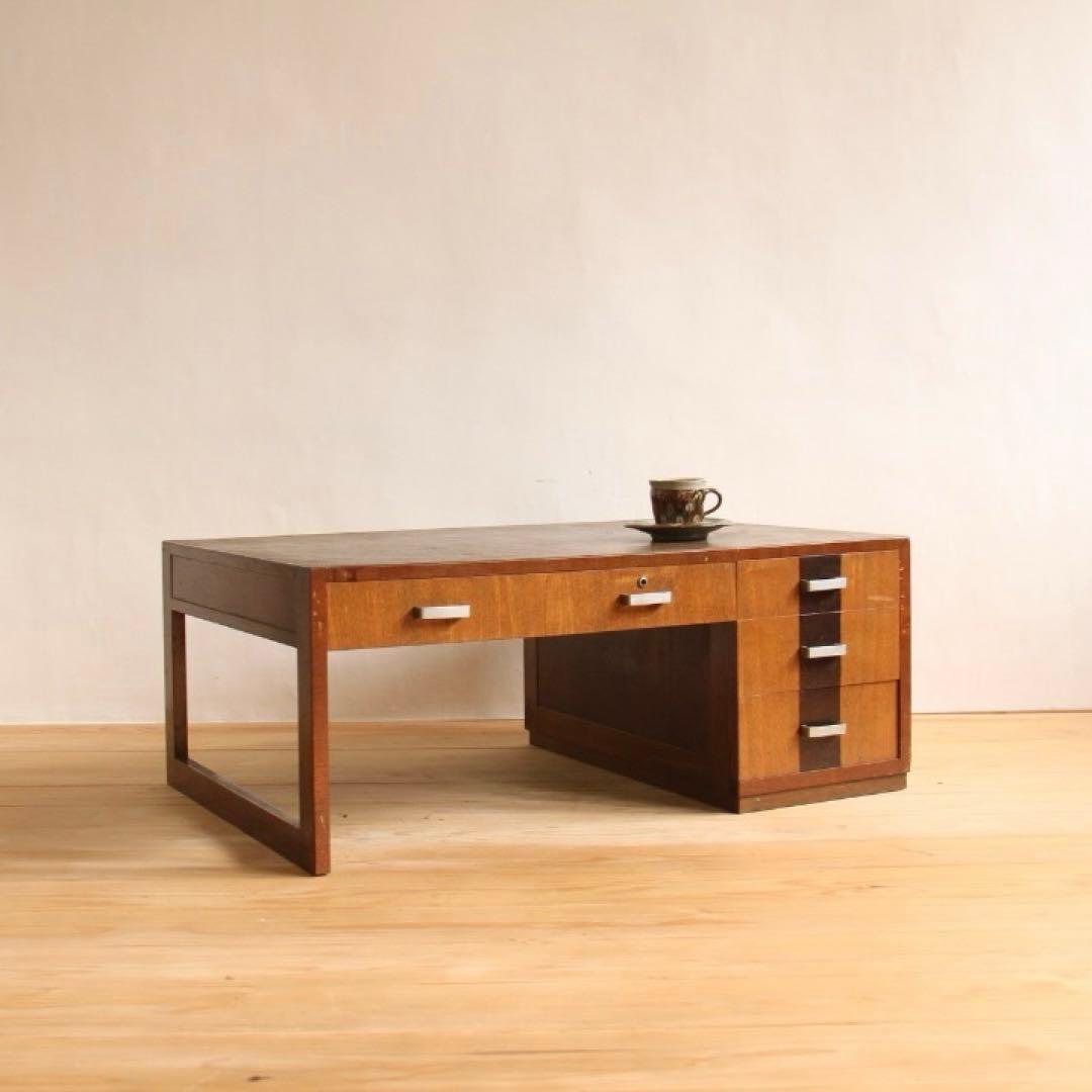 机　テーブル　文机　木製　引き出し　古道具　古家具　アンティーク　ビンテージ