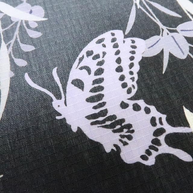 専用Y3130◆美品 洗える夏着物 紅梅 桜 蝶 小紋 高級浴衣