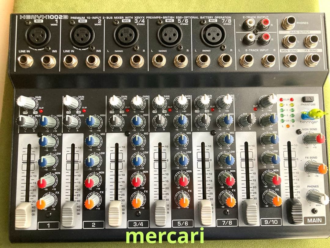 BEHRINGER XENYX 1002B 10chアナログミキサ－ 電池駆動