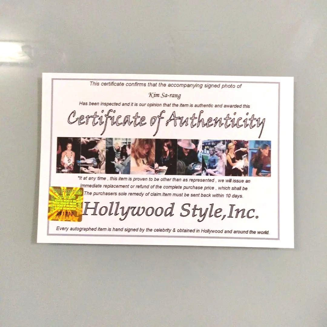 セール中…キム・サラン直筆サイン入り2Lサイズ写真…… Kim Sa Rang