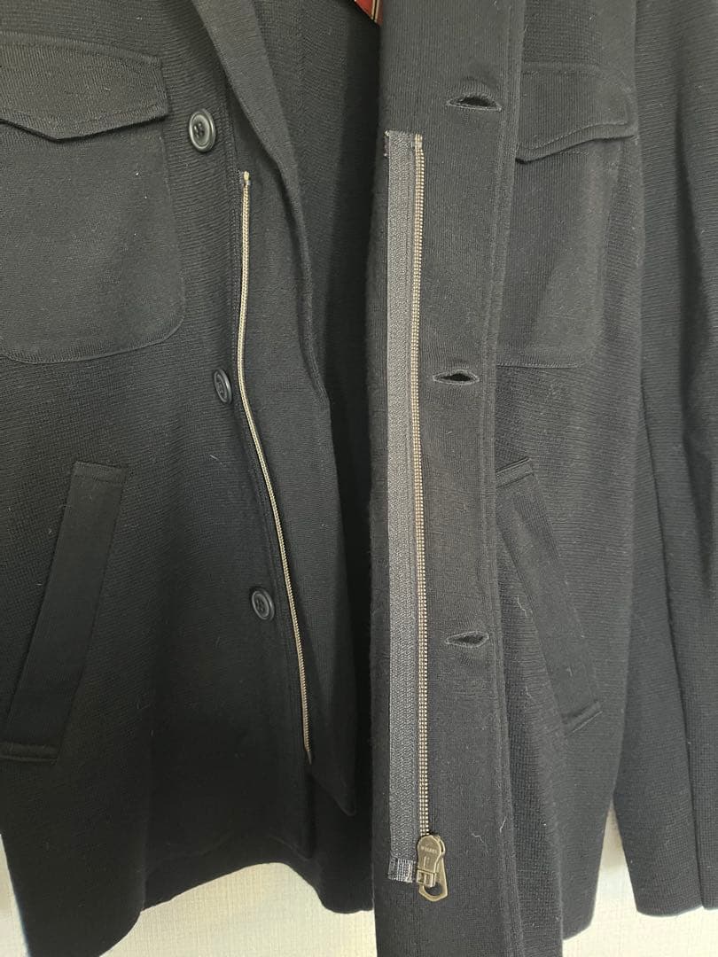 Vandori ウールニットジャケット　ブラック