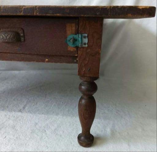 文机　寺子屋　時代家具　昭和レトロ　アンティーク　ローテーブル　引き出し付き