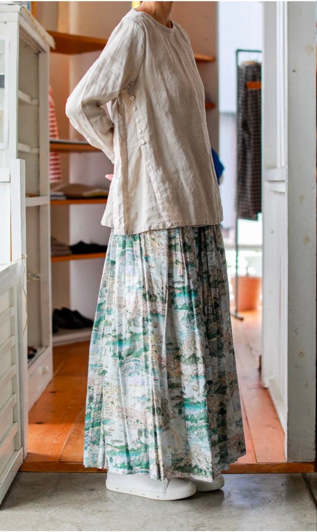 YAECA ヤエカ リバティ柄タックキュロット STORY 