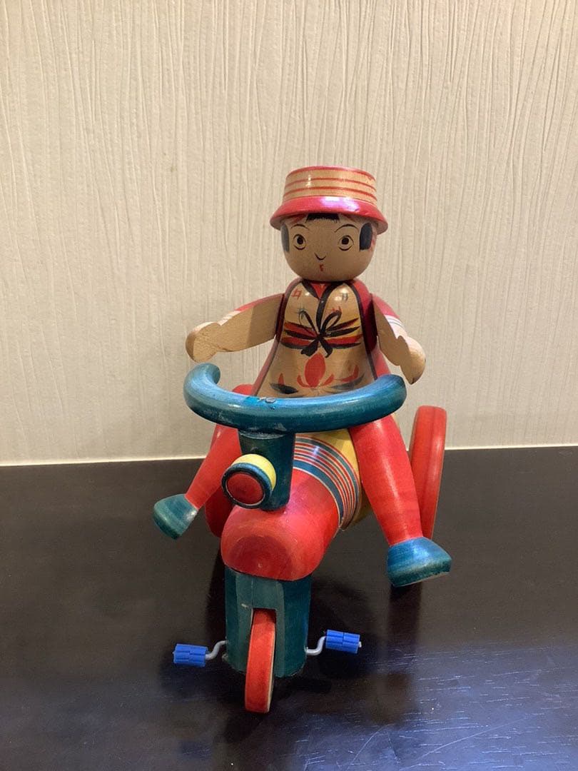 売れたら終わり　自転車玩具こけし　阿部進矢工人　送料込み