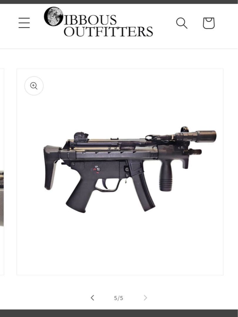 GIBBOUS OUTFITTERS MP5k Front ライトマウント