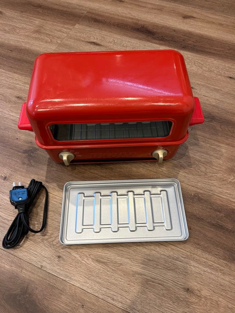 BRUNO レトロトースター レッド