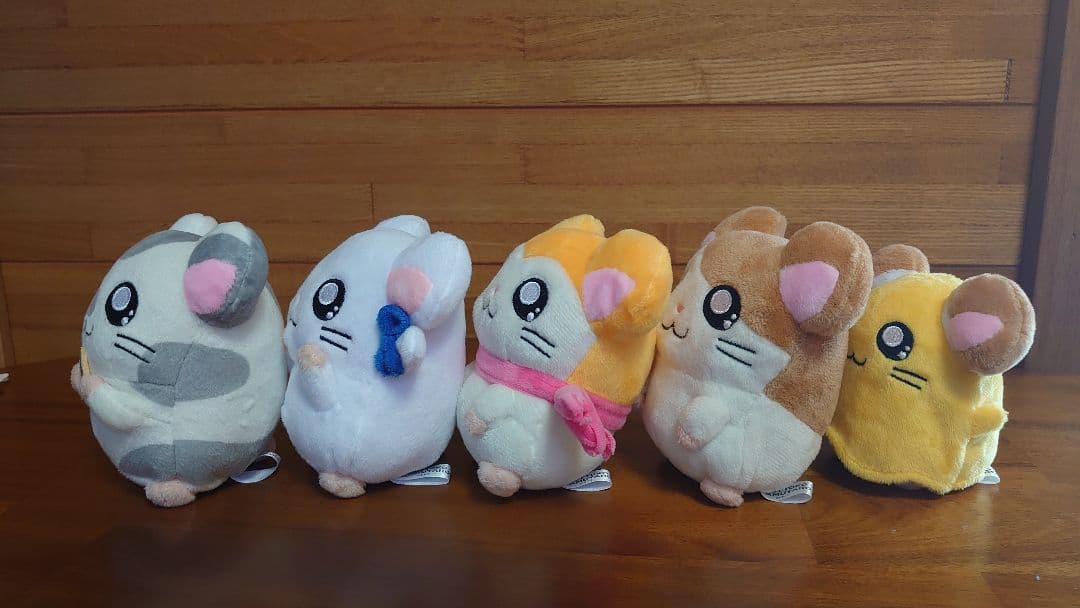 とっとこハム太郎　ハムちゃんずコレクション　ぬいぐるみ　三英貿易　5個セット