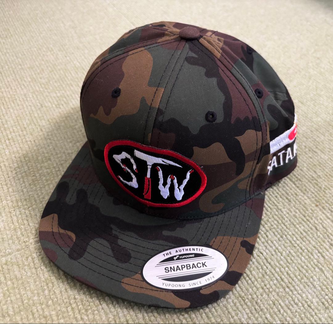 佐田工務店×ぶてぃっく紫歯茎　限定キャップ　　佐田ビルダーズ　くっきー