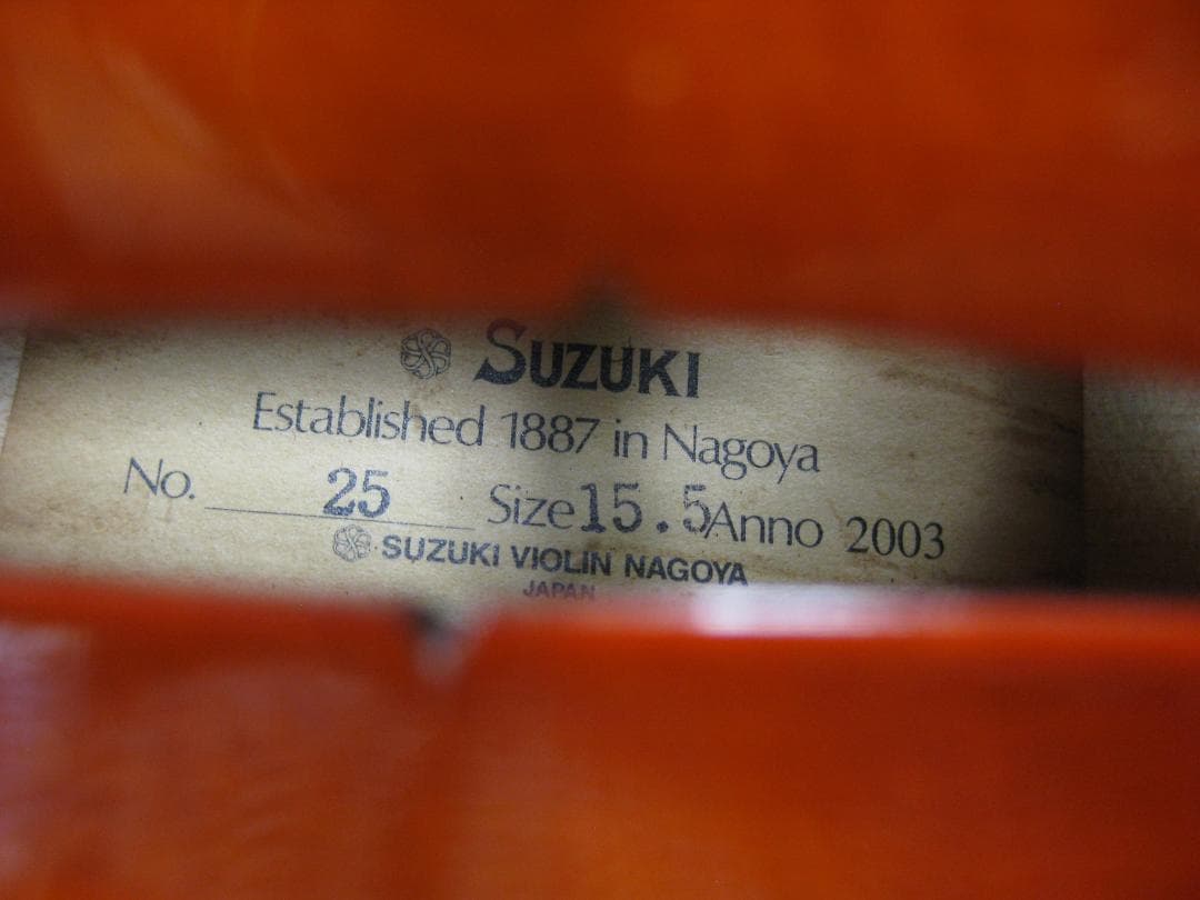 【美麗豊音】 鈴木バイオリン社 ビオラ No.25 15.5インチ 付属品セット