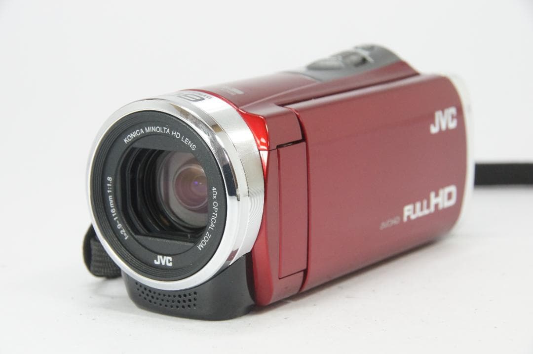 【極美品】JVC Everio GZ-HM199 ビデオカメラ レッド 箱付き