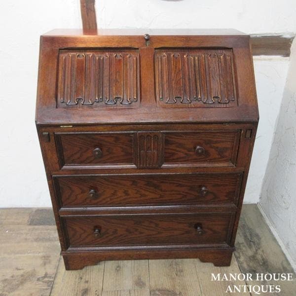 イギリス アンティーク 家具 ライティングビューロー デスク 机 6951d