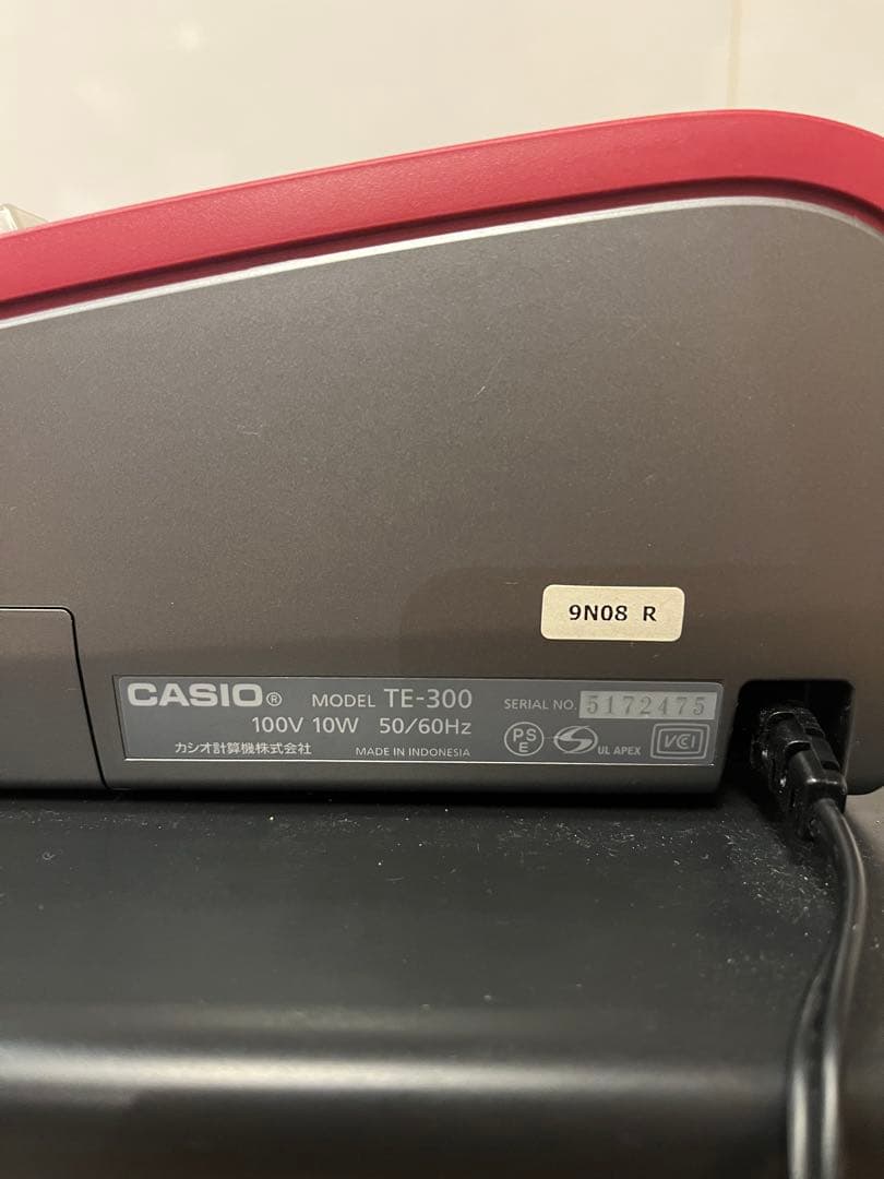 CASIO TE-300 電子レジスター レッド