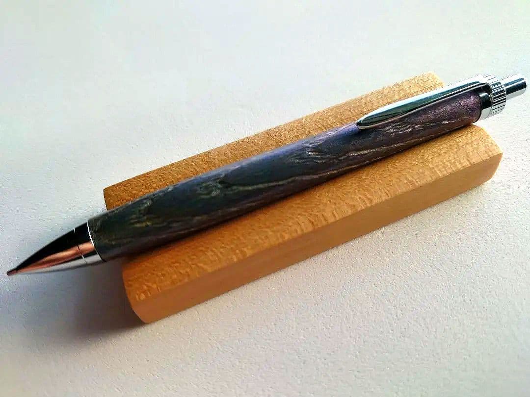 栗　シャープペンシル　浮造り　新うるし　変わり漆　拭き漆　加藤金属KATO202