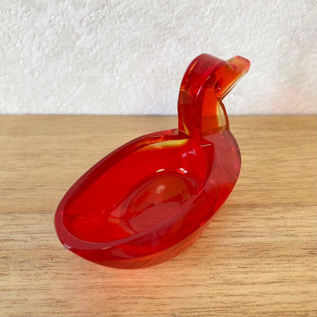 クリスタルガラス　バード　モダン　デザイン　北欧　鳥　ガラス　ヴィンテージ