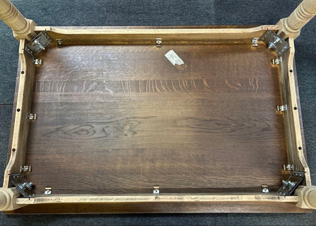 ストリップド家具　アンティークテーブル ろくろ脚テーブル　オークテーブル　古家具