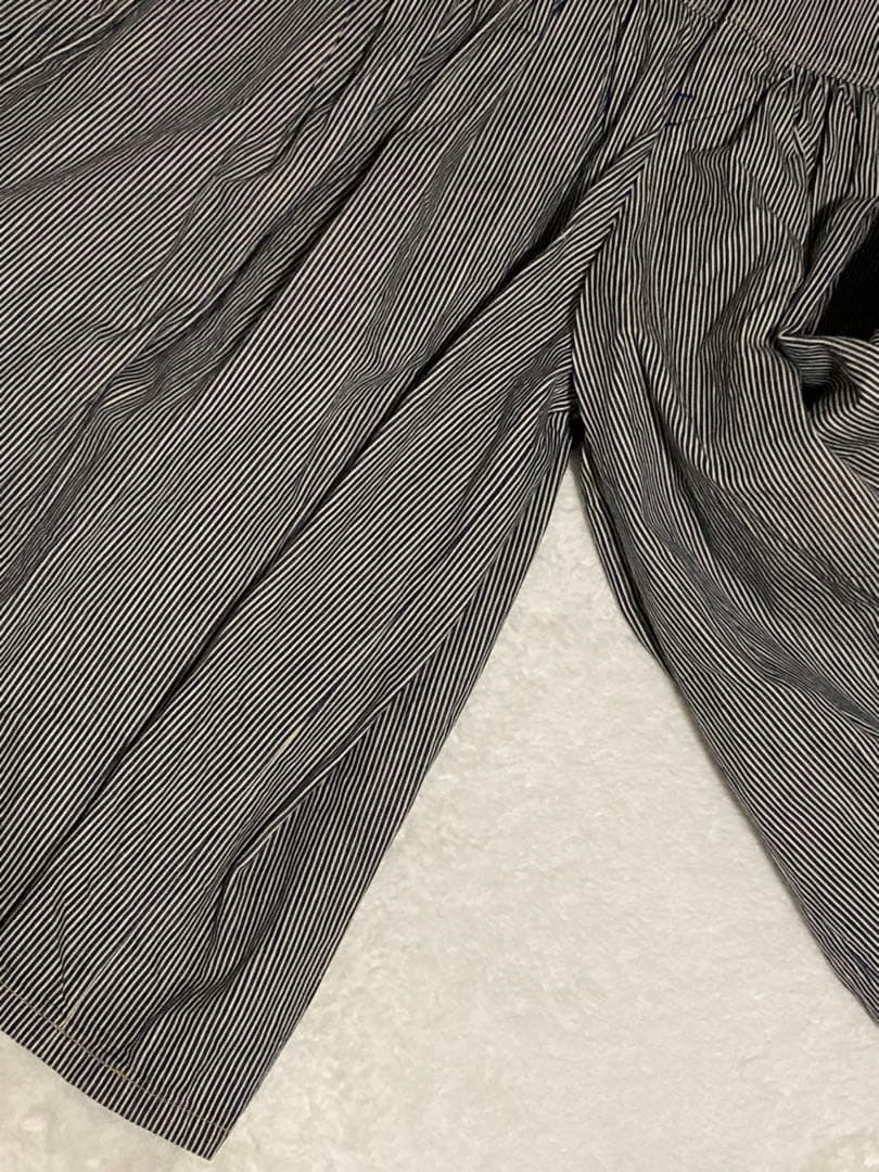 美品✨45R ゴマデニムのギャザーキュロットスカート