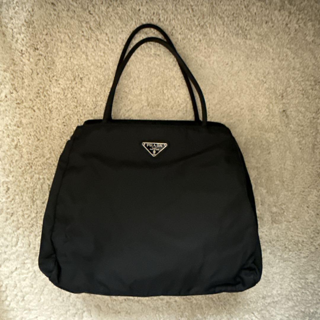 PRADA プラダ 三角ロゴプレート　トートバッグ