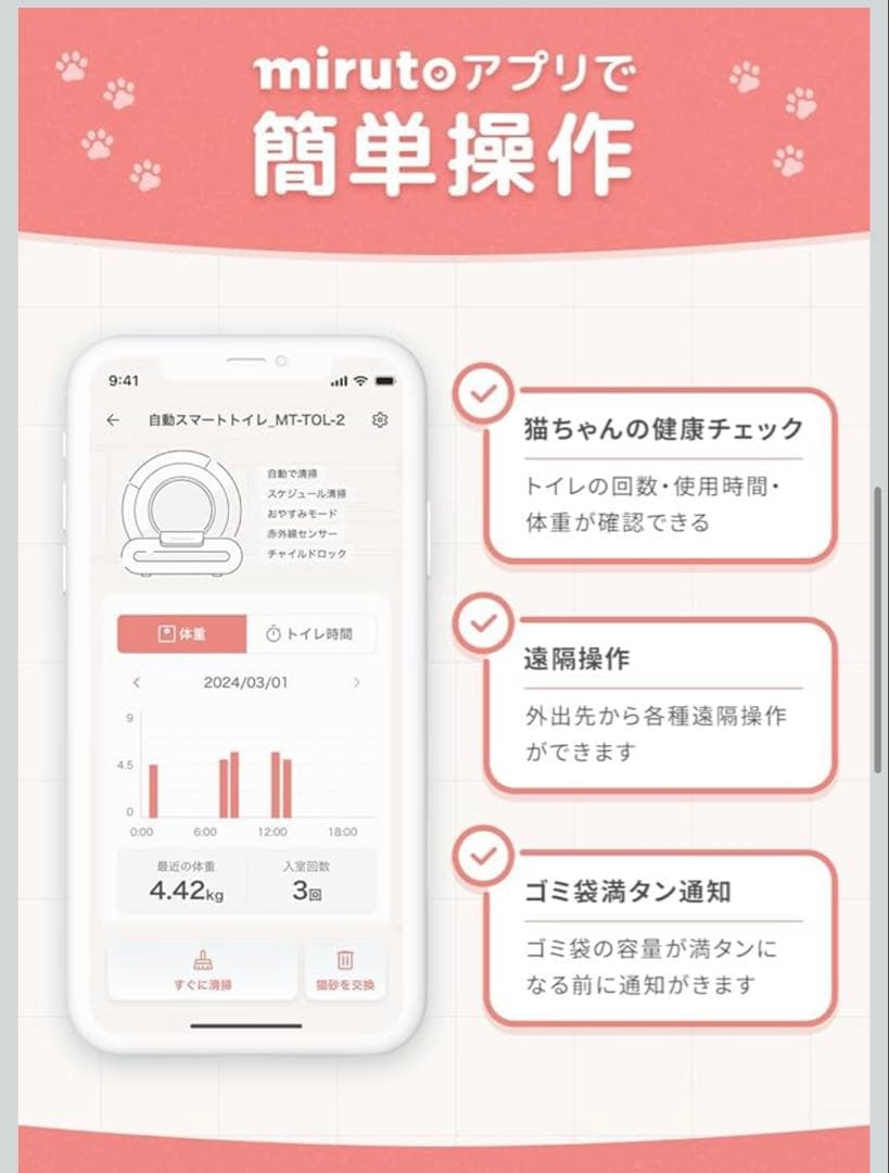 miruto 全自動スマートトイレ MT-TOL-2
